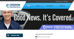 Desktop Screenshot of freedomwarranty.com