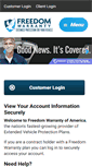 Mobile Screenshot of freedomwarranty.com